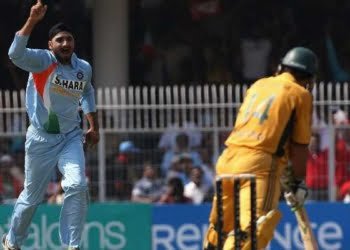 Harbhajan Singh and Ricky Ponting