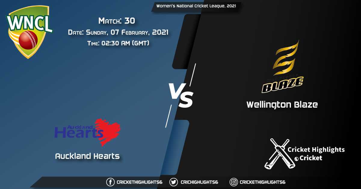 Auckland-Hearts-vs-Wellington-Blaze,-Match-30,-February-7,-2021-Live-Cricket-Score,-Women's-Super-Smash,-2021