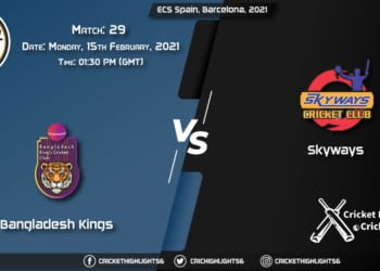 Bangladesh-Kings-vs-Skyways,-Match-29,-February-15,-2021-Live-Cricket-Score,-ECS-Spain,-Barcelona,-2021