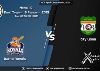 Barna-Royals-vs-City-Lions,-Match-10,-February-9,-2021-Live-Cricket-Score,-ECS-Spain,-Barcelona,-2021