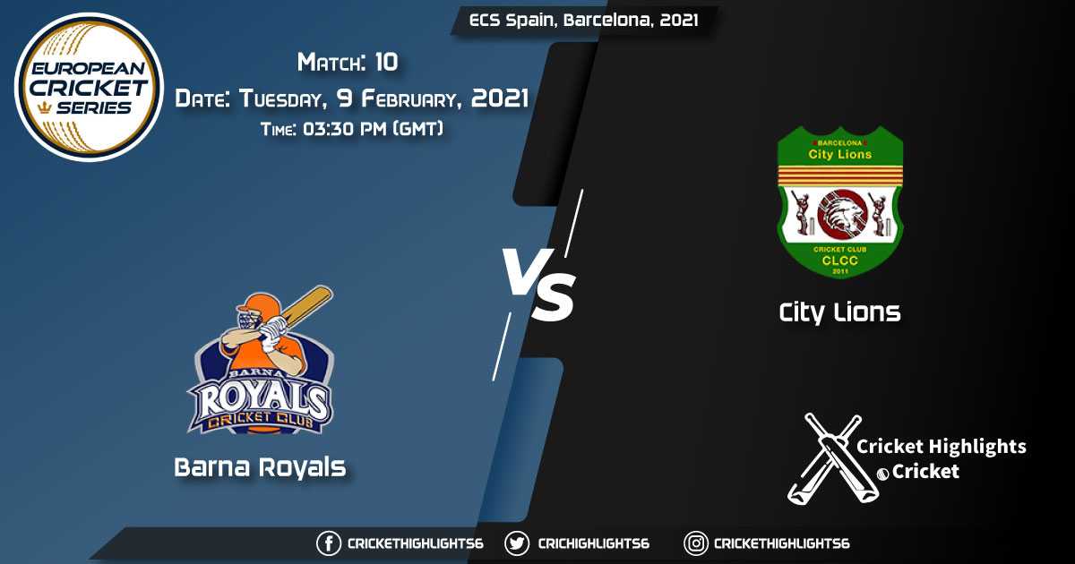 Barna-Royals-vs-City-Lions,-Match-10,-February-9,-2021-Live-Cricket-Score,-ECS-Spain,-Barcelona,-2021
