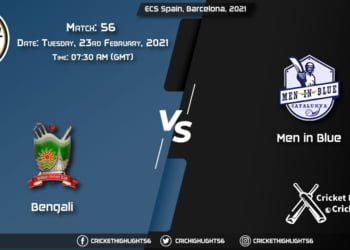 Bengali-vs-Men-in-Blue,-Match-56,-February-23,-2021-Live-Cricket-Score,-ECS-Spain,-Barcelona,-2021