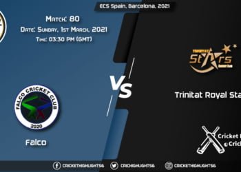 Falco-vs-Trinitat-Royal-Stars,-Match-80,-March-1,-2021-Live-Cricket-Score,-ECS-Spain,-Barcelona,-2021