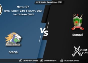 Gracia-vs-Bengali,-Match-57,-February-23,-2021-Live-Cricket-Score,-ECS-Spain,-Barcelona,-2021