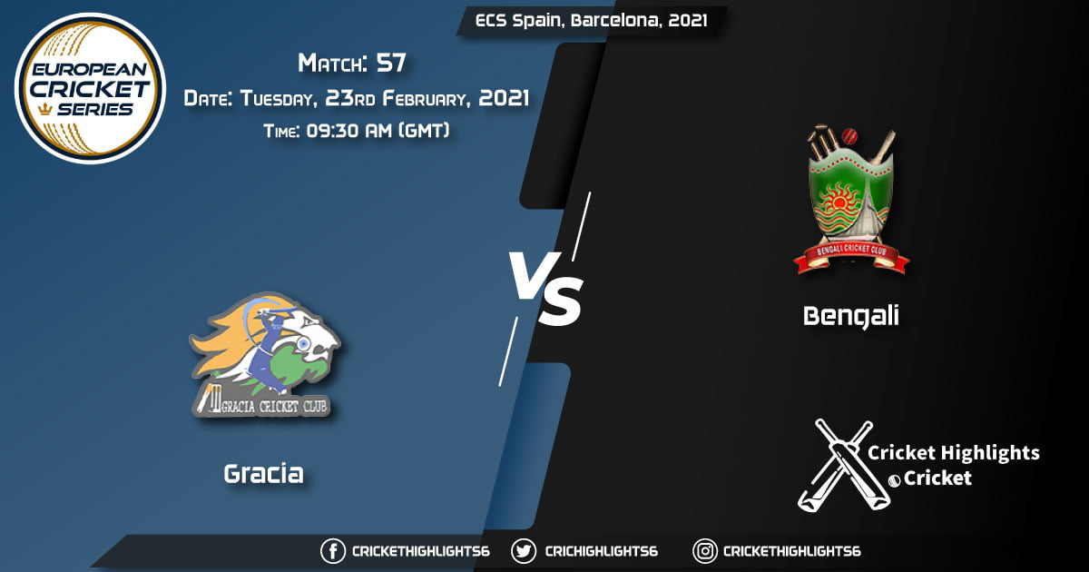 Gracia-vs-Bengali,-Match-57,-February-23,-2021-Live-Cricket-Score,-ECS-Spain,-Barcelona,-2021