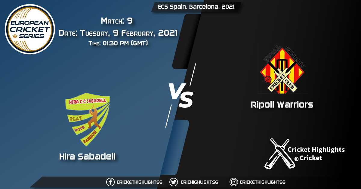 Hira-Sabadell-vs-Ripoll-Warriors,-Match-9,-February-9,-2021-Live-Cricket-Score,-ECS-Spain,-Barcelona,-2021