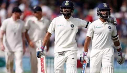India is halfway to the follow-on target and 6 wickets down