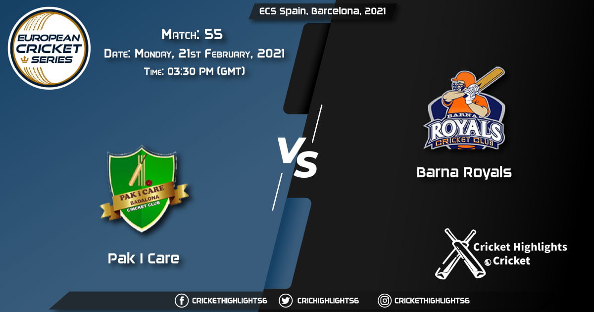 Pak-I-Care-vs-Barna-Royals,-Match-55,-February-22,-2021-Live-Cricket-Score,-ECS-Spain,-Barcelona,-2021
