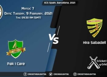 Pak-I-Care-vs-Hira-Sabadell,-Match-7,-February-9,-2021-Live-Cricket-Score,-ECS-Spain,-Barcelona,-2021