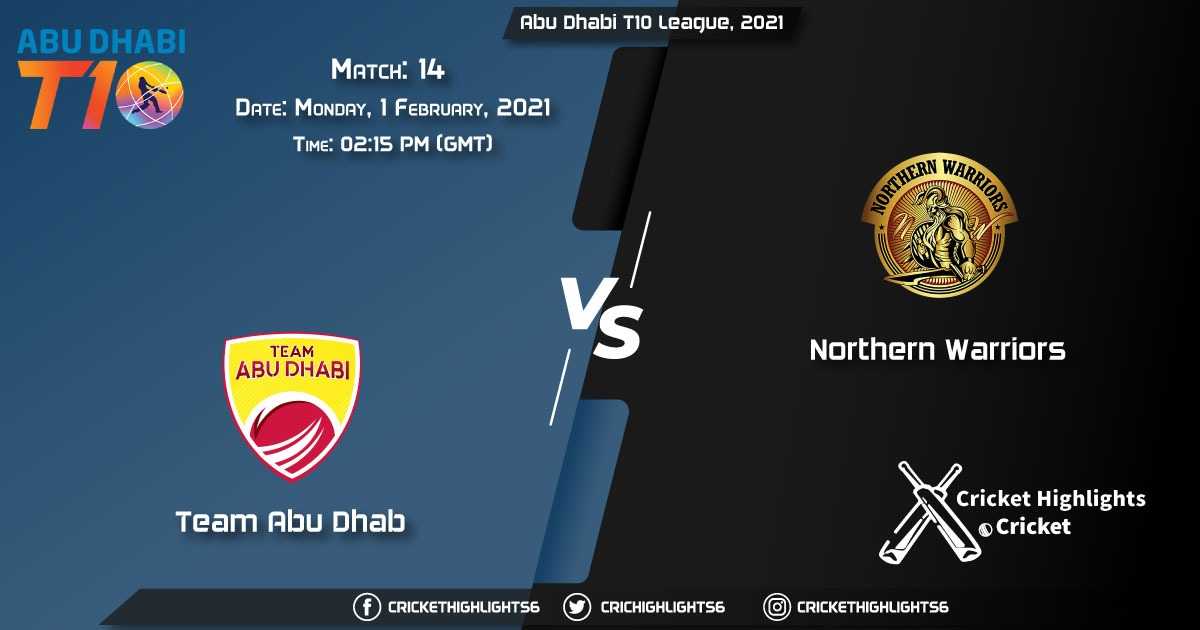 Team-Abu-Dhabi-vs-Northern-Warriors,-Match-14,-1-February,-2021-Live-Cricket-Score,-Abu-Dhabi-T10-League,-2021