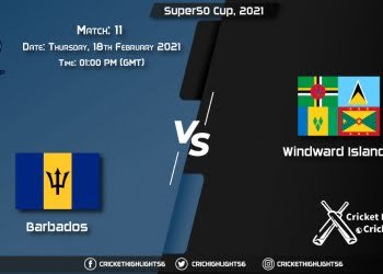 Windward Volcanoes vs Barbados Pride, Match 11, February 18, 2021 Live Cricket Score, Super50 Cup, 2021