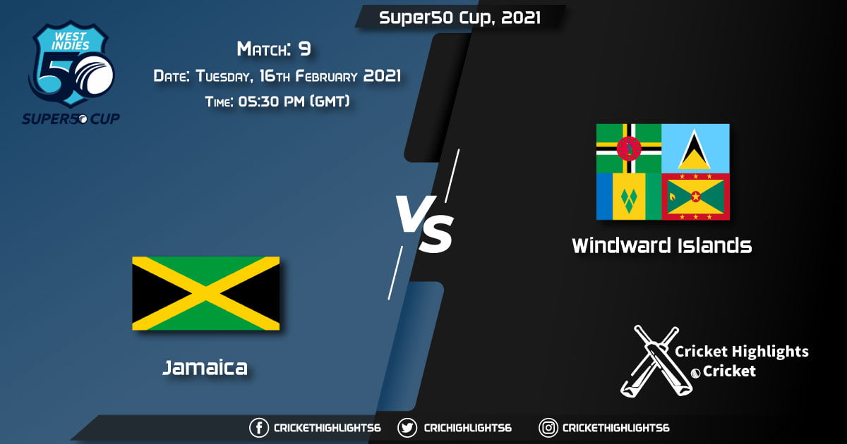 Windward Volcanoes vs Jamaica Scorpions, Match 9, February 16, 2021 Live Cricket Score, Super50 Cup, 2021