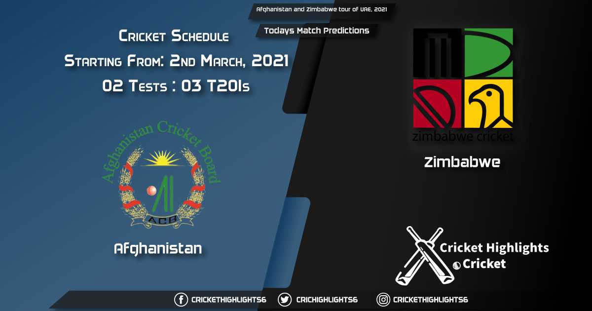 Afghanistan and Zimbabwe tour of UAE, 2021, 3rd T20I Match: AFG vs ZIM, Playing 11 & Todays Match Predictions