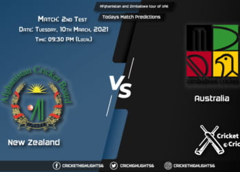 Afghanistan and Zimbabwe tour of UAE 2021, 2nd Test Match: Afghanistan vs Zimbabwe, Playing 11 & Todays Match Predictions