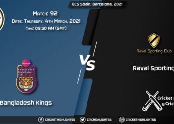Bangladesh-Kings-vs-Raval-Sporting,-Match-92,-March-4,-2021-Live-Cricket-Score,-ECS-Spain,-Barcelona,-2021