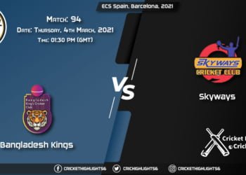 Bangladesh-Kings-vs-Skyways,-Match-94,-March-4,-2021-Live-Cricket-Score,-ECS-Spain,-Barcelona,-2021