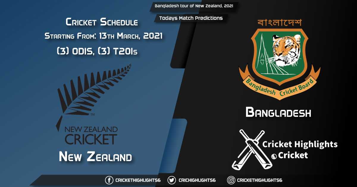 Bangladesh tour of New Zealand 2021, 3rd T20I Match: NZ vs BAN, Playing 11 & Today's Match Predictions