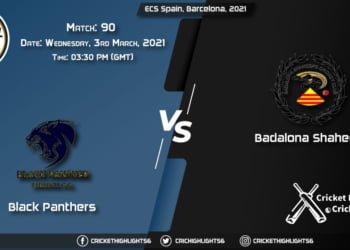 Black-Panthers-vs-Badalona-Shaheen,-Match-90,-March-3,-2021-Live-Cricket-Score,-ECS-Spain,-Barcelona,-2021