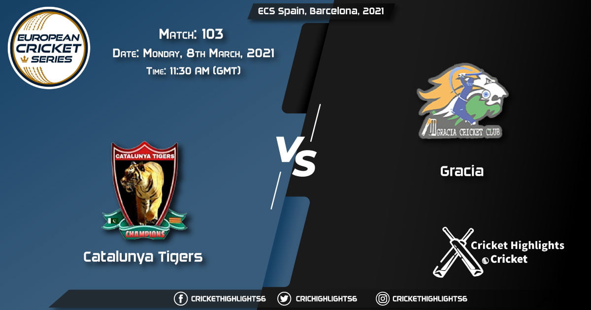 Catalunya-Tigers-vs-Gracia,-Match-103,-March-8,-2021-Live-Cricket-Score,-ECS-Spain,-Barcelona,-2021