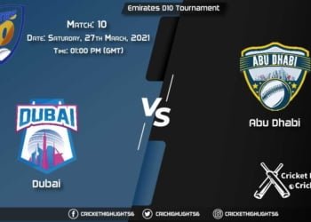 DUB vs ABD, Match 10, March 27, 2021 Live Cricket Score, Emirates D10 Tournament, 2021