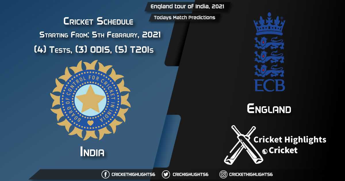 England tour of India, 2021, 3rd ODI Match: IND vs ENG, Playing 11 & Today's Match Predictions