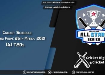Epic Group All Stars T20 Series, 2021, Match 2: HKL vs KOL, Playing 11 & Today's Match Predictions
