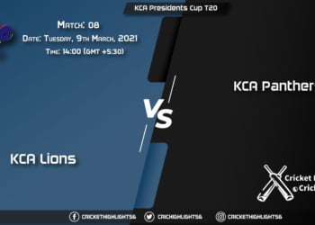 KCA Lions vs KCA Panthers, Match 8, March 9, 2021 Live Cricket Score, KCA Presidents Cup T20, 2021
