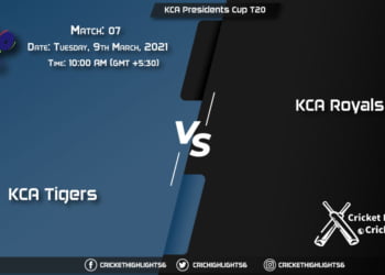 KCA Tigers vs KCA Royals, Match 7, March 9, 2021 Live Cricket Score, KCA Presidents Cup T20, 2021