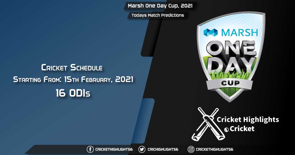 Marsh One Day Cup, 2021, Final Match, NSW vs WAU, Playing 11 & Today's Match Predictions