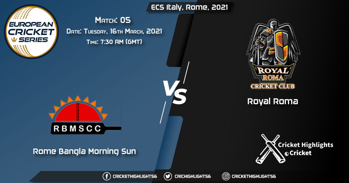 Rome-Bangla-Morning-Sun-vs-Royal-Roma,-Match-5,-March-16,-2021-Live-Cricket-Score,-ECS-Italy,-Rome,-2021
