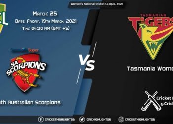 SAU-W-vs-TAS-W,-Match-25,-March-19,-2021-Live-Cricket-Score,-Women's-National-Cricket-League,-2021