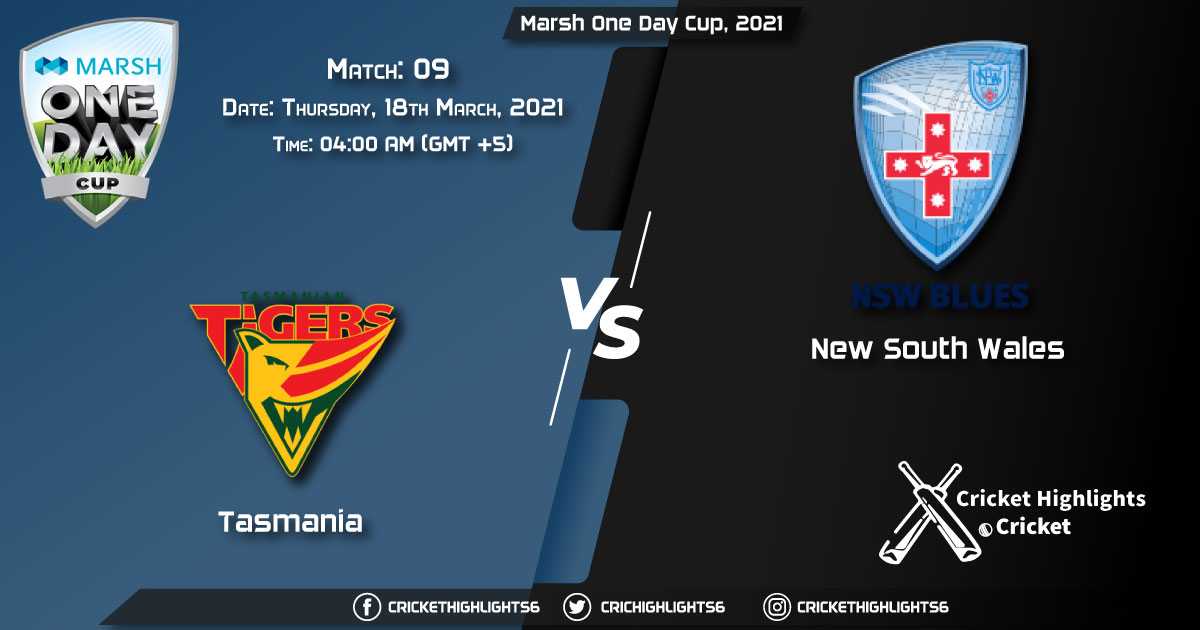 TAS-vs-NSW,-Match-9,-March-18,-2021-Live-Cricket-Score,-Marsh-One-Day-Cup,-2021