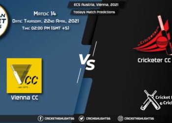 ECS Austria, Vienna, 2021, Match 14: VCC vs CRC, Playing 11 & Today's Match Predictions