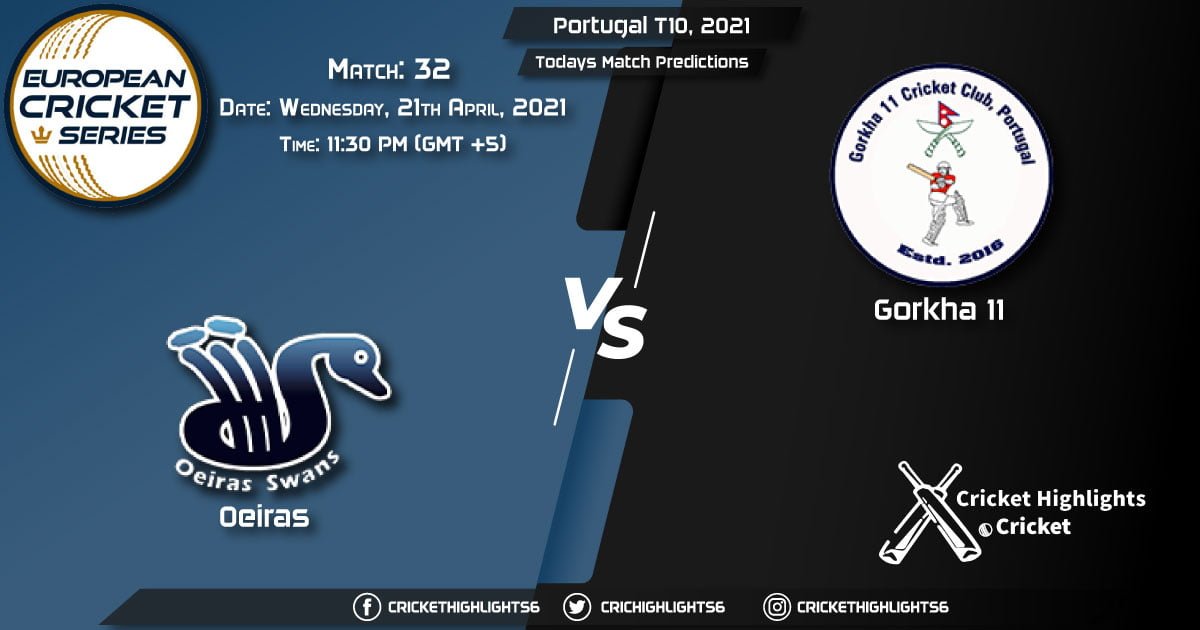 Portugal T10, 2021, Match 32: OEI vs GOR, Playing 11 & Today's Match Predictions