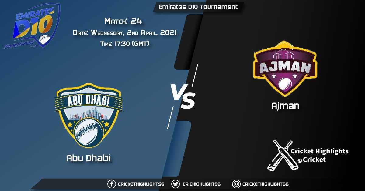 ABD vs AJM Live Scorecard, Match 24, April 02, 2021 Live Cricket Score, ECS Italy, Venice, 2021