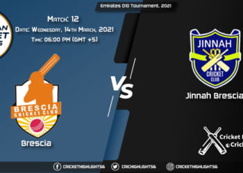 BRE vs JIB, Live Scorecard, Match 12, April 14, 2021, Live Cricket Score, ECS Italy, Brescia, 2021