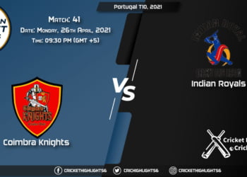 CK vs IR, Live Scorecard, Match 41, April 26, 2021, Live Cricket Score, Portugal T10, 2021