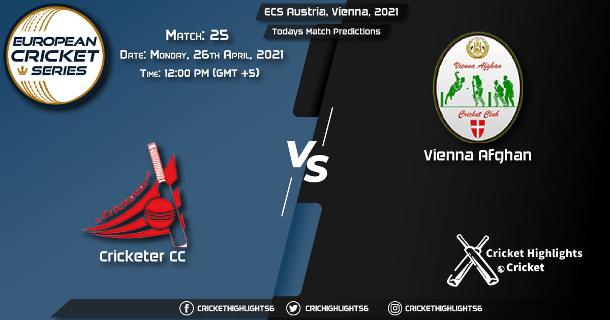 ECS Austria, Vienna, 2021, Match 25: CRC vs VIA, Playing 11 & Today's Match Predictions