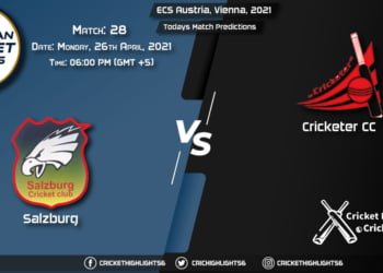 ECS Austria, Vienna, 2021, Match 28: SAL vs CRC, Playing 11 & Today's Match Predictions