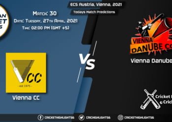 ECS Austria, Vienna, 2021, Match 30: VCC vs VID, Playing 11 & Today's Match Predictions