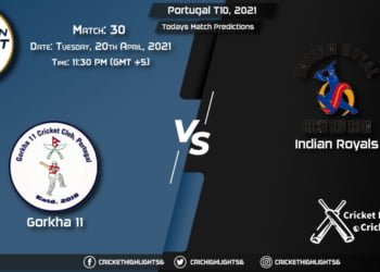 Portugal T10, 2021, Match 30: GOR vs IR, Playing 11 & Today's Match Predictions