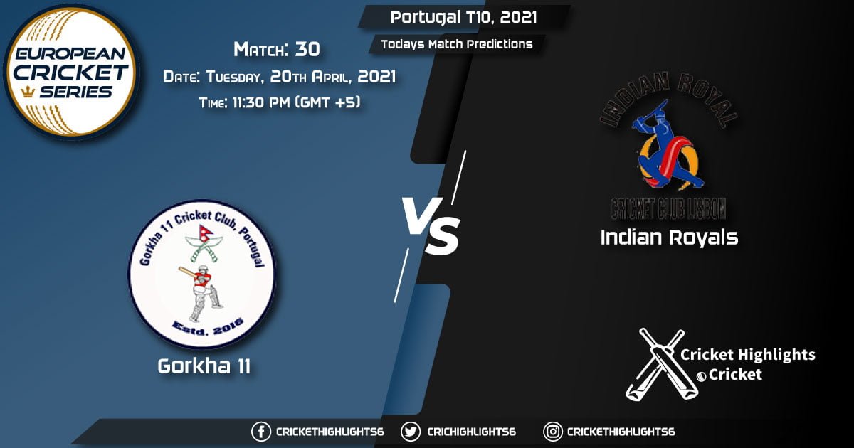 Portugal T10, 2021, Match 30: GOR vs IR, Playing 11 & Today's Match Predictions