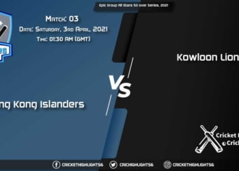 HKL vs KOL Live Scorecard, Match 3, April 03, 2021 Live Cricket Score, Epic Group All Stars 50 over Series, 2021