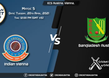 INV vs BAA, Live Scorecard, Match 5, April 20, 2021, Live Cricket Score, ECS Austria, Vienna, 2021