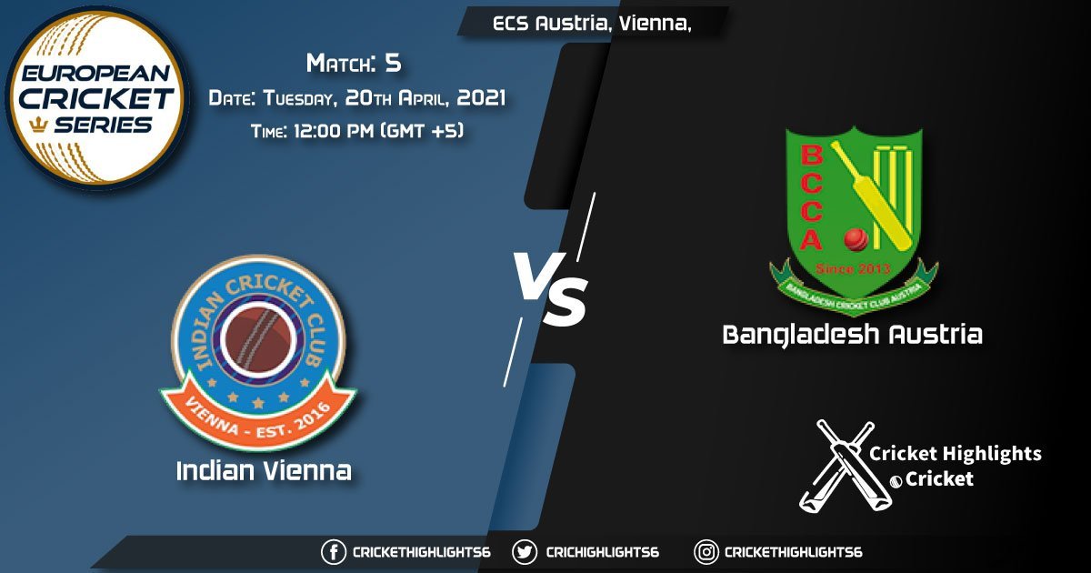 INV vs BAA, Live Scorecard, Match 5, April 20, 2021, Live Cricket Score, ECS Austria, Vienna, 2021