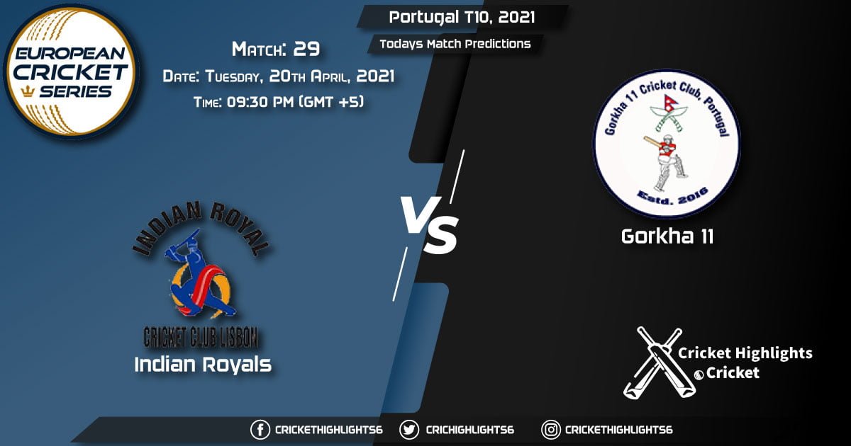 Portugal T10, 2021, Match 29: IR vs GOR, Playing 11 & Today's Match Predictions