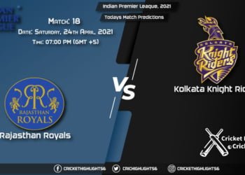 Indian Premier League, 2021, Match 18: RR vs KKR, Playing 11 & Today's Match Predictions