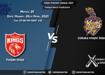 Indian Premier League, 2021, Match 21: PBKS vs KKR, Playing 11 & Today's Match Predictions