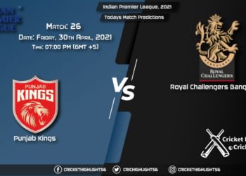 Indian Premier League, 2021, Match 26: PBKS vs RCB, Playing 11 & Today's Match Predictions