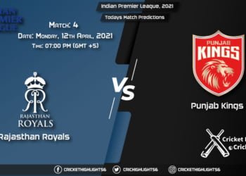 Indian T20 League, 2021, Match 4 RR vs PBKS, Playing 11 & Today's Match Predictions